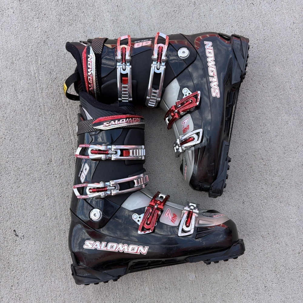 Salomon Ski Boots Energyzer 80 Men's Size 29 Red Black Used